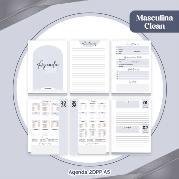 Agenda Masculina Clean - Image 3