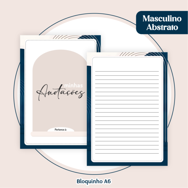 Agenda Masculina Abstrata - Image 4