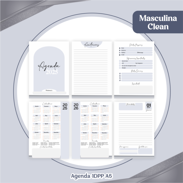 Agenda Masculina Clean - Image 2